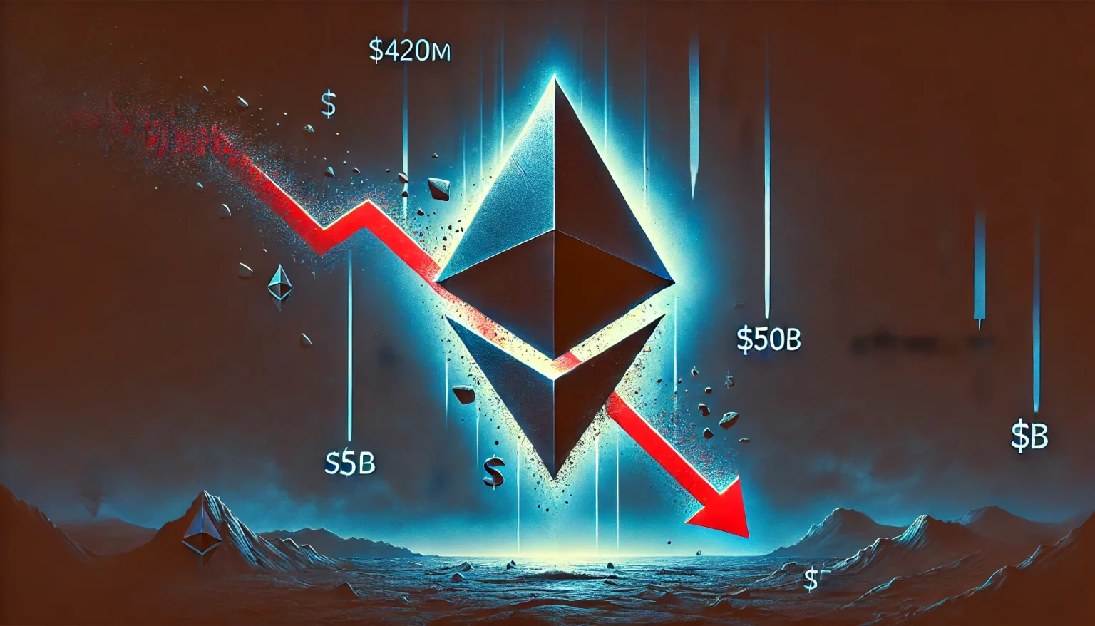 Ethereum prisfald