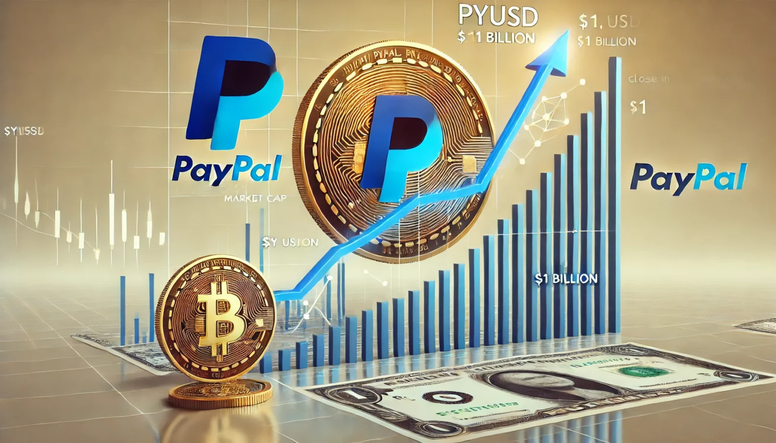 PYUSD marketcap til 1 milliard dollars