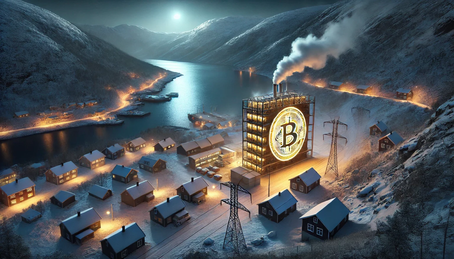 Norsk by kæmper mod Bitcoin-mine